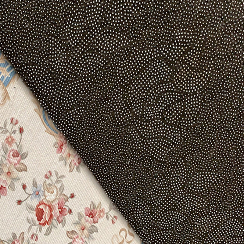 Wine Red Pattern Carpet Polyester Vintage Carpet Stain Resistant Carpet for Living Room