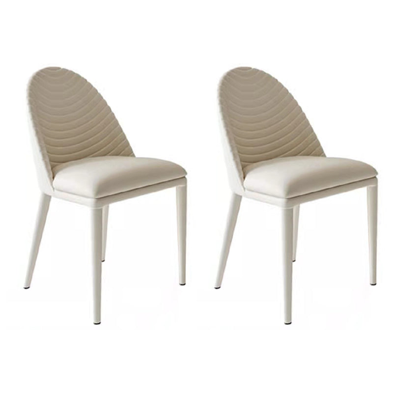 Sillas laterales contemporáneas modernas del comedor Silla Parsons del metal