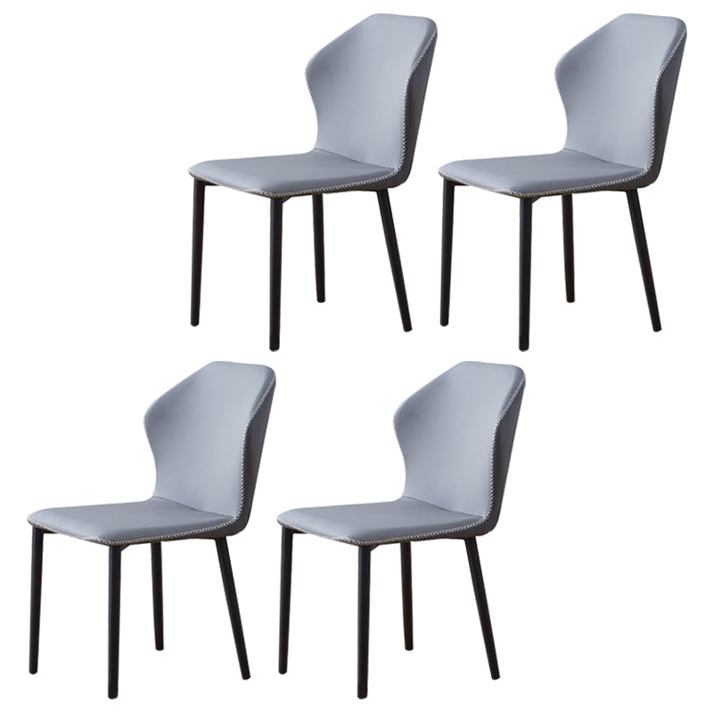 Silla auxiliar contemporánea Sillas con respaldo de metal para interiores y exteriores
