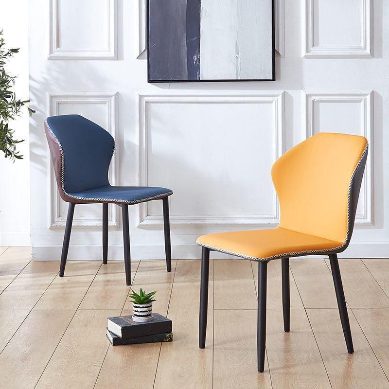 Silla auxiliar contemporánea Sillas con respaldo de metal para interiores y exteriores