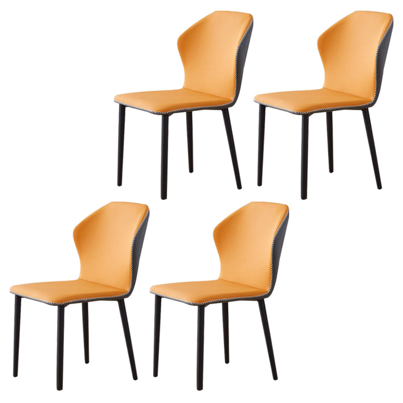 Silla auxiliar contemporánea Sillas con respaldo de metal para interiores y exteriores