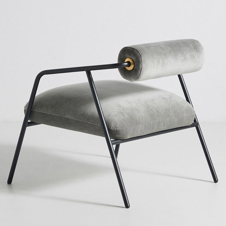 Silla interior contemporánea del brazo del metal Silla trasera abierta de la tela mate