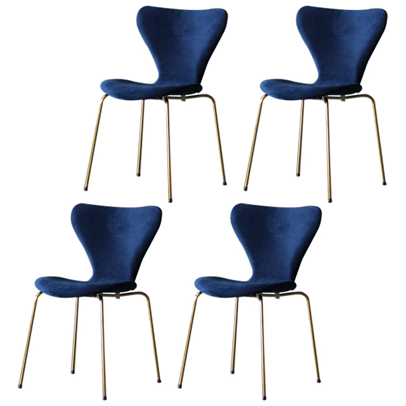 Silla lateral de terciopelo escandinavo para restaurante, silla de comedor con respaldo lateral y acabado mate