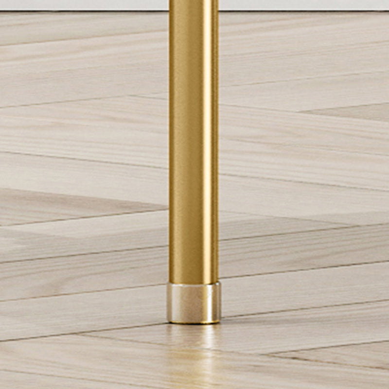 Silla de comedor de metal Glam, sillas de comedor de cuero PU sin brazos para uso doméstico