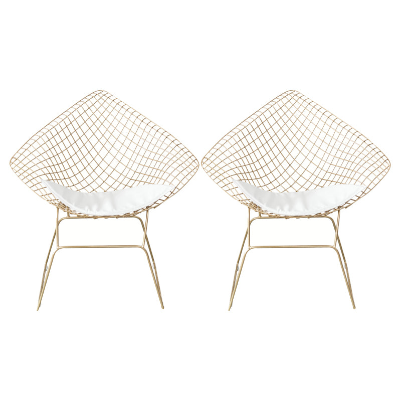 Glam -stijl eetkamerstoelen keuken eetwarmeloze stoelen met metalen benen
