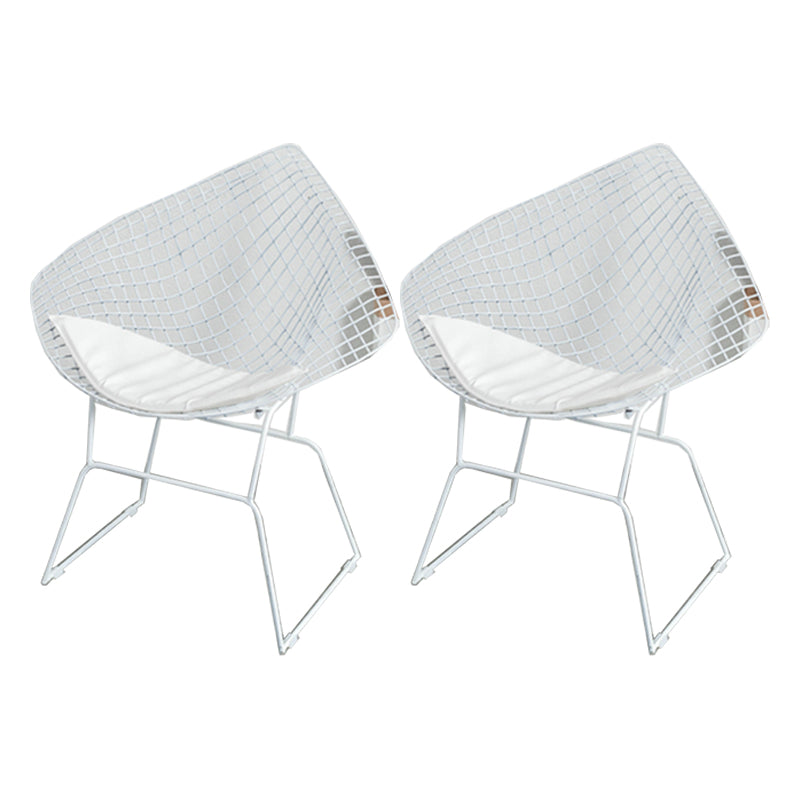 Glam -stijl eetkamerstoelen keuken eetwarmeloze stoelen met metalen benen