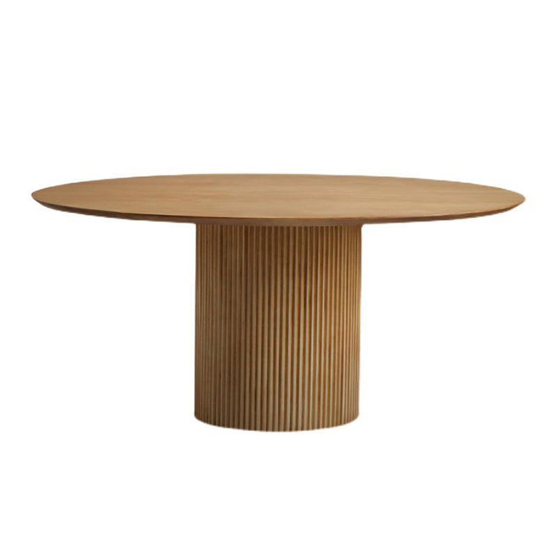 1/2/3/4 Pcs Wood Modern Dining Room Set with Round Table and Metal Chairs Dinette Set