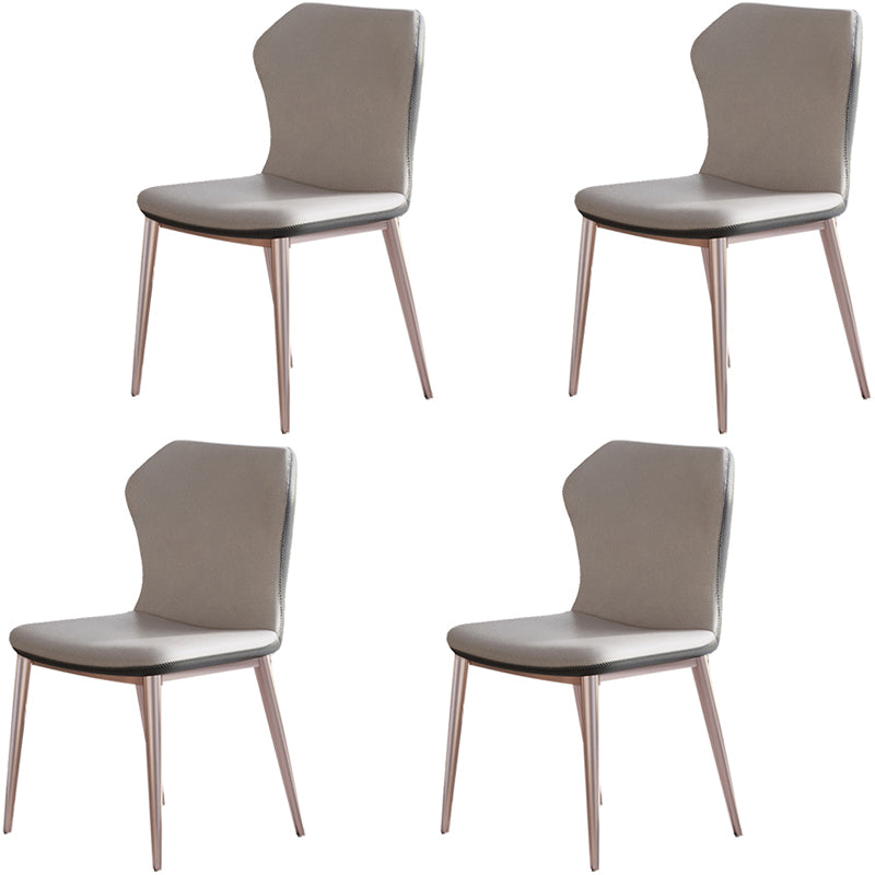 Glam 1/4/5/7 Pieces Dining Set Sintered Stone Dining Table Set with Leather Chairs