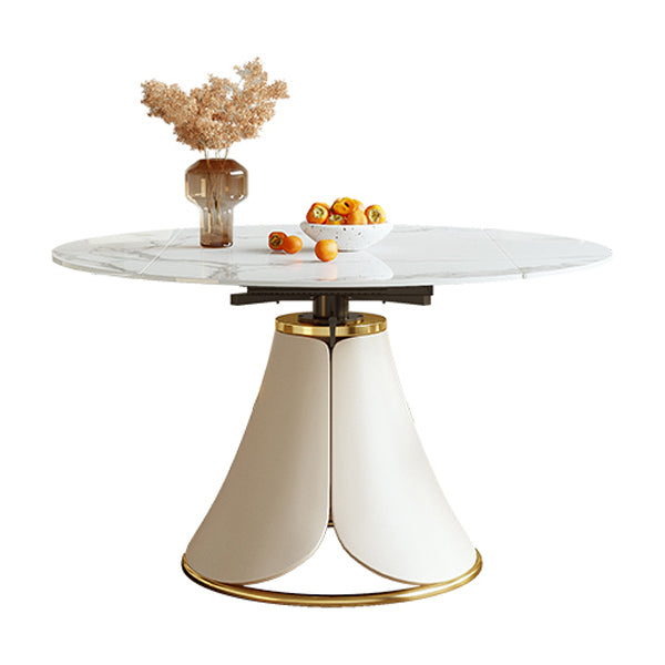 1/4/5/7 Pieces Nordic Dining Set Sintered Stone Dining set with Leather Chairs