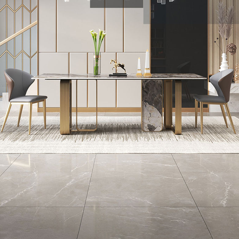 Luxury 1/2/3/5/6/7/8/9 Pieces Dining Set with Stone Dining Table and Chairs Dinette Set