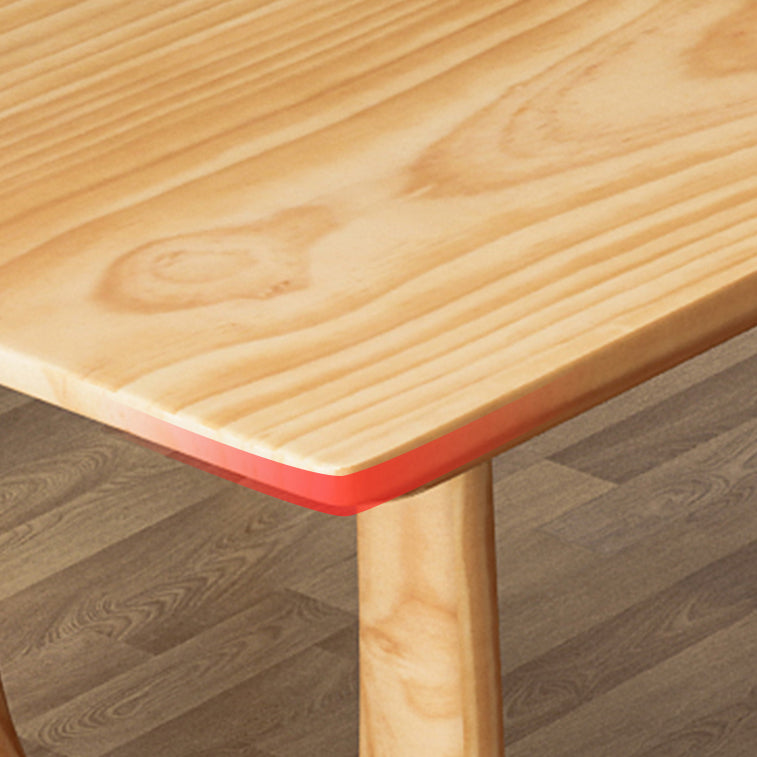 Modern 1/2/4/5/6/7 Pieces Dining Set Rectangle Dining Table Set with Wood Chairs