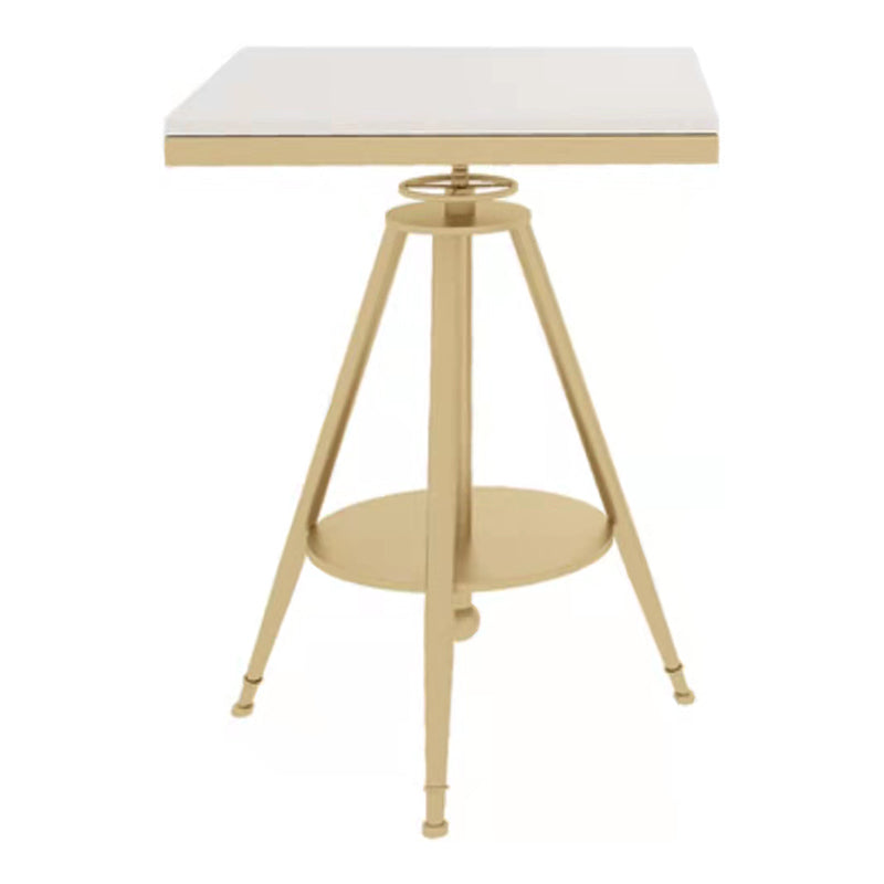 1/3/4/5 Pcs Metal Modern Dining Room Set with Marble Table and Metal Base Dinette Set