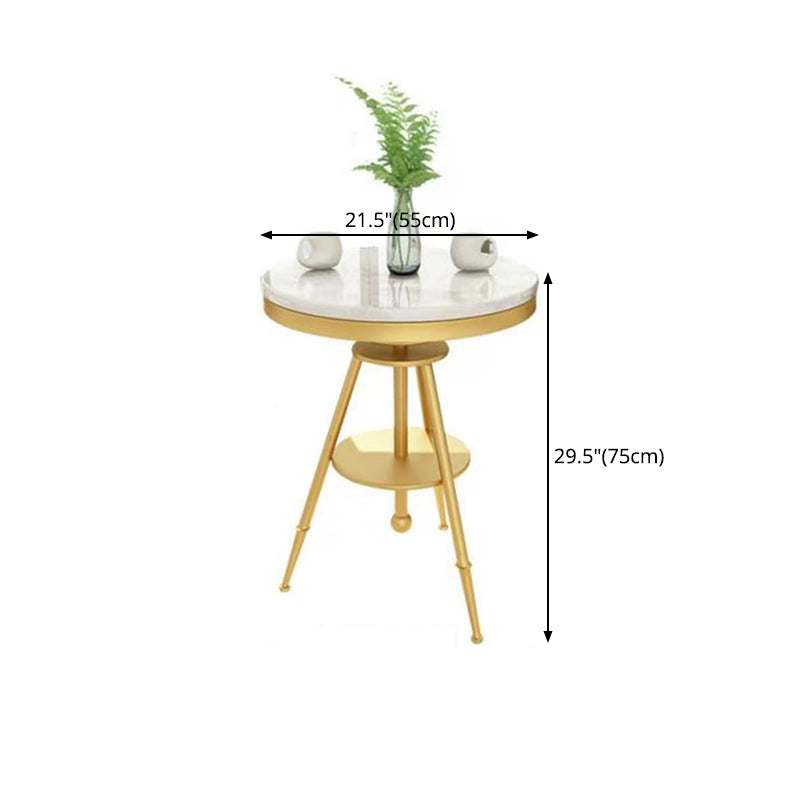 1/3/4/5 Pcs Metal Modern Dining Room Set with Marble Table and Metal Base Dinette Set