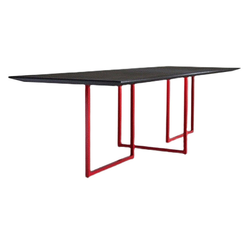 Mesa de comedor de madera sólida Mesa fija industrial para comedor