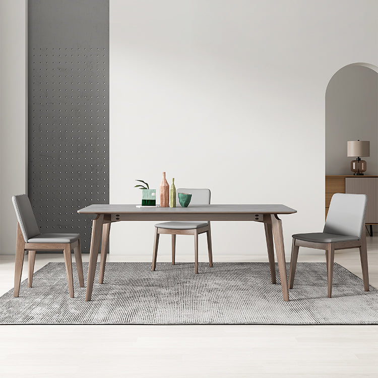 Mittelalterlich moderner gesinterter Steintisch Rechteck Esstisch für das Restaurant