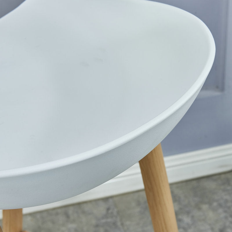 Iron Scandinavian Style Counter Stools Backless Bar Stools with Bucket Seat