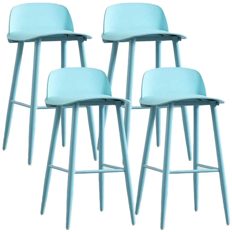 Scandinavian Style Bar-stool with Square Seat Counter Stool for Restaurant Bar