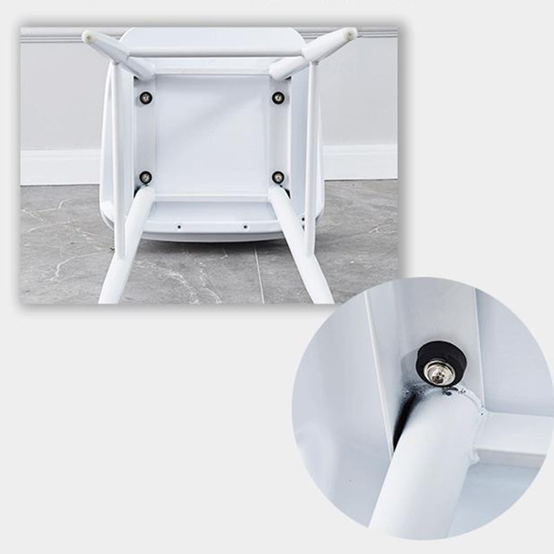 Scandinavian Style Bar-stool with Square Seat Counter Stool for Restaurant Bar