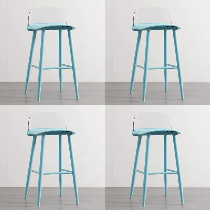 Scandinavian Style Bar-stool with Square Seat Counter Stool for Restaurant Bar