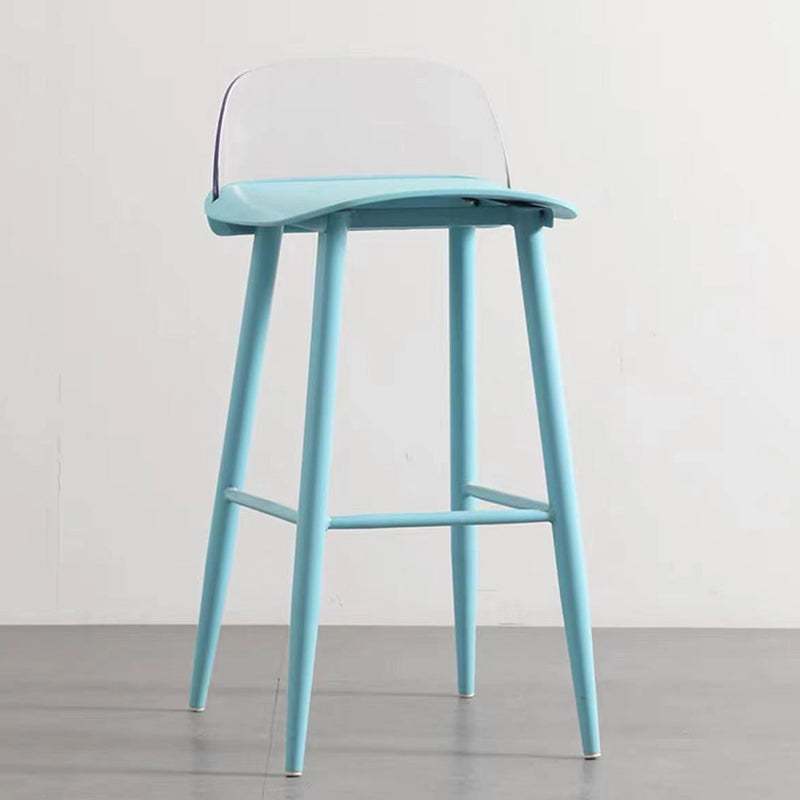 Scandinavian Style Bar-stool with Square Seat Counter Stool for Restaurant Bar