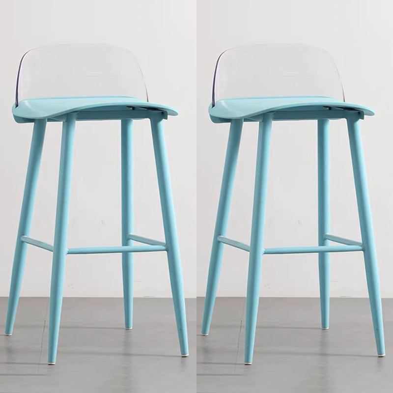 Scandinavian Style Bar-stool with Square Seat Counter Stool for Restaurant Bar