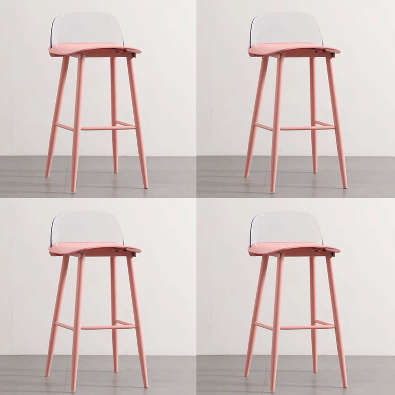 Scandinavian Style Bar-stool with Square Seat Counter Stool for Restaurant Bar