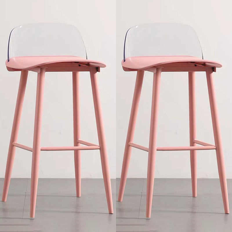 Scandinavian Style Bar-stool with Square Seat Counter Stool for Restaurant Bar