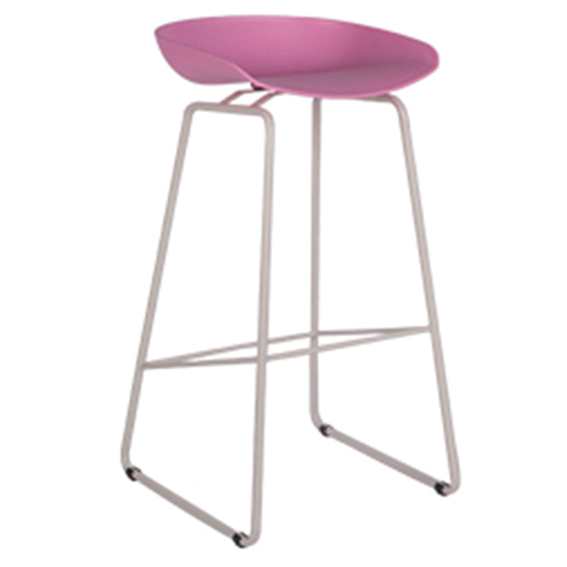 Scandinavian Style Bar-stool with Bucket Seat Counter Stool for Kitchen Bar