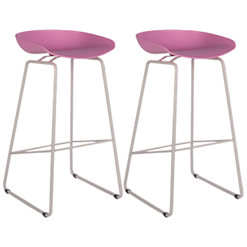 Scandinavian Style Bar-stool with Bucket Seat Counter Stool for Kitchen Bar
