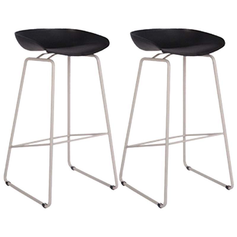 Scandinavian Style Bar-stool with Bucket Seat Counter Stool for Kitchen Bar