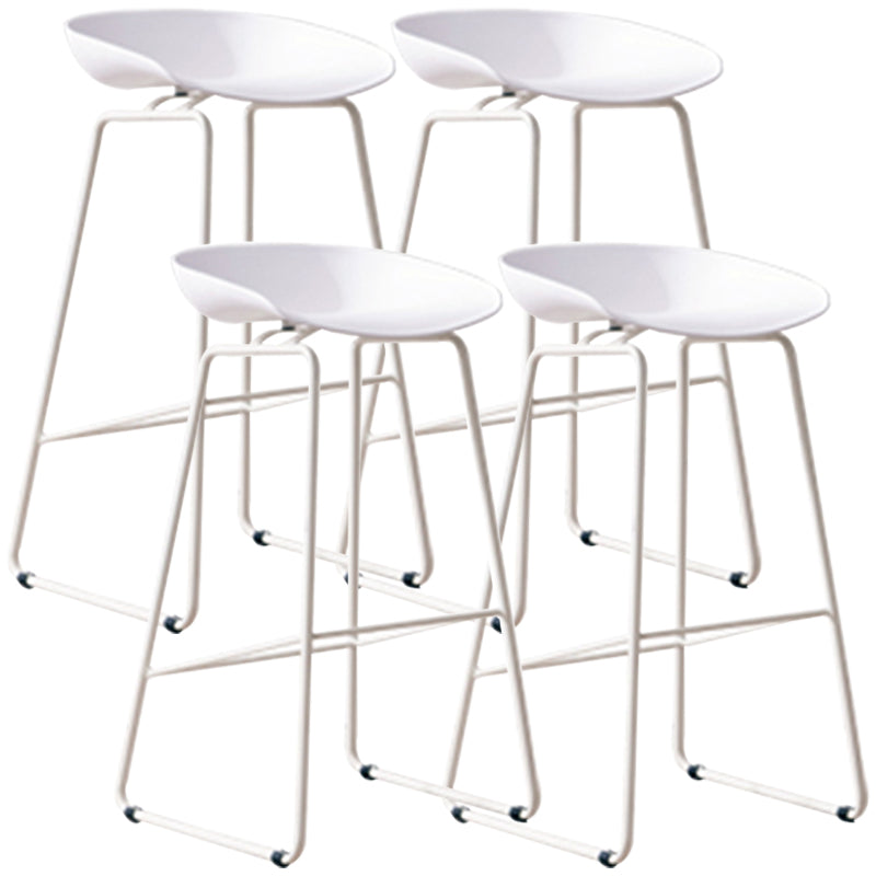 Scandinavian Style Bar-stool with Bucket Seat Counter Stool for Kitchen Bar