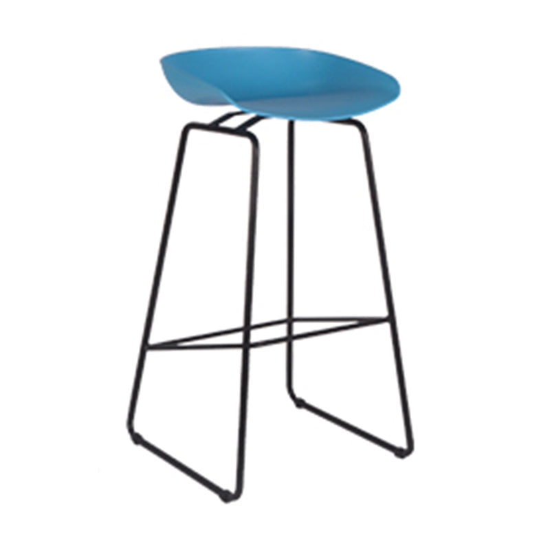 Scandinavian Style Bar-stool with Bucket Seat Counter Stool for Kitchen Bar
