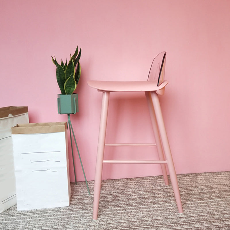 Taburete de bar de estilo escandinavo con asiento cuadrado para barra de cocina
