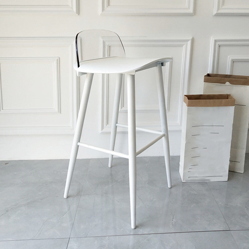 Taburete de bar de estilo escandinavo con asiento cuadrado para barra de cocina
