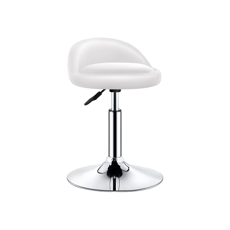 Modern Armless Backrest Counter Stool Steel Bedroom Bar Stool with Cushion