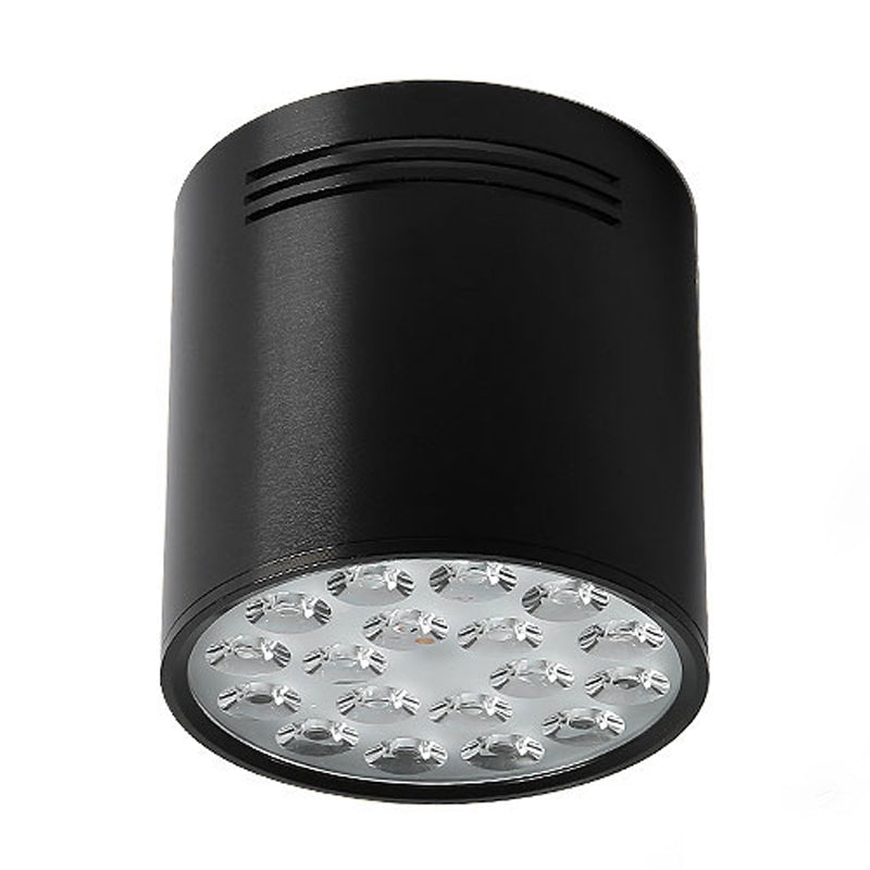 Cylindrical Shape Ceiling Lamp Modern Simple Style Aluminium 1 Light Flush Mount for Aisle