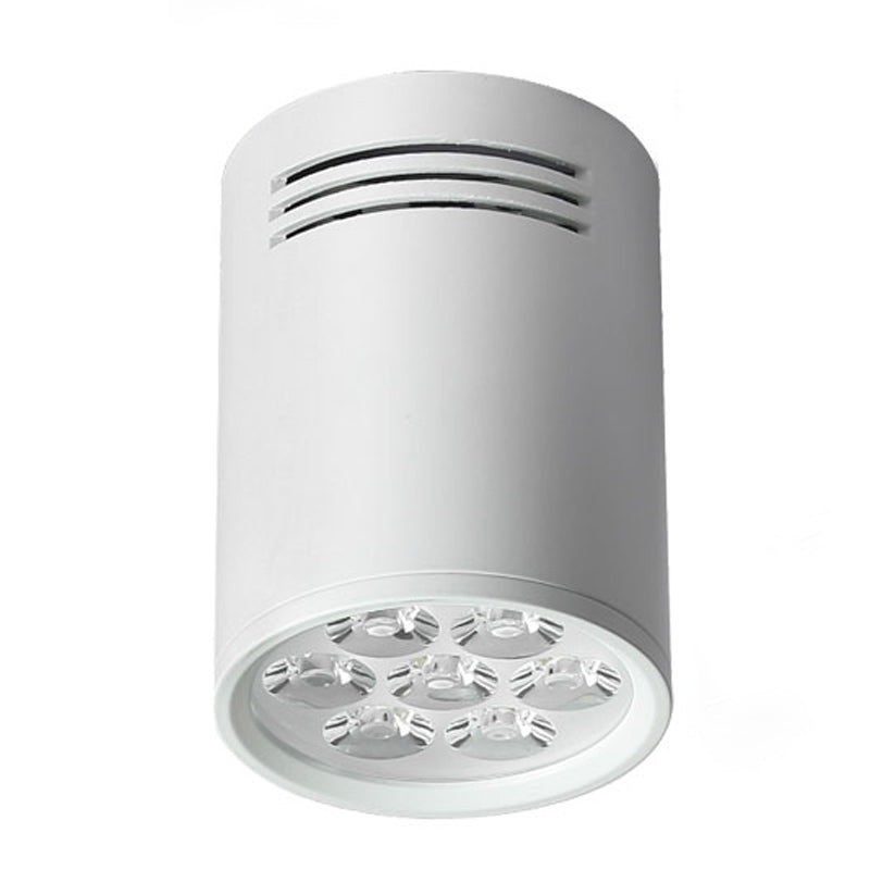 Cylindrical Shape Ceiling Lamp Modern Simple Style Aluminium 1 Light Flush Mount for Aisle