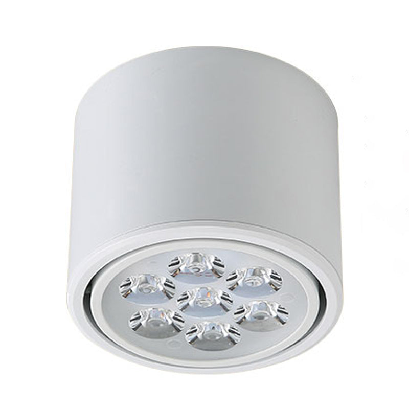 Cylindrical Shape Ceiling Lamp Modern Simple Style Aluminium 1 Light Flush Mount for Aisle
