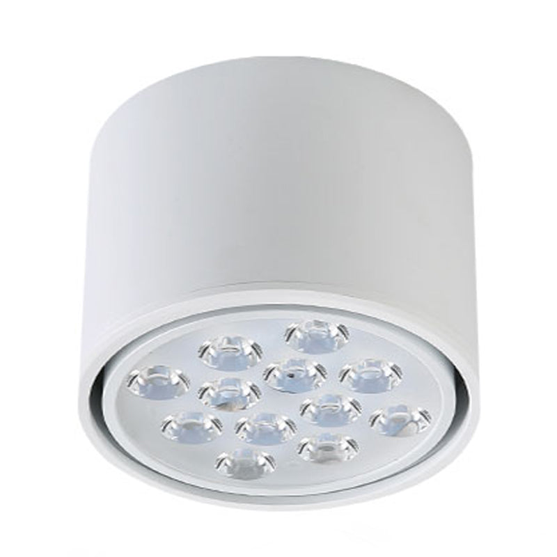 Cylindrical Shape Ceiling Lamp Modern Simple Style Aluminium 1 Light Flush Mount for Aisle