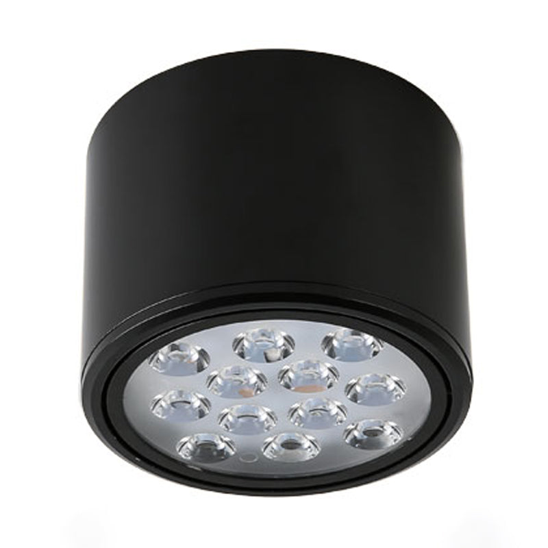 Cylindrical Shape Ceiling Lamp Modern Simple Style Aluminium 1 Light Flush Mount for Aisle