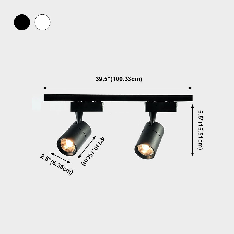 Plafonnier LED sur Rail de forme cylindrique, montage encastré en aluminium de Style Simple et moderne pour le salon