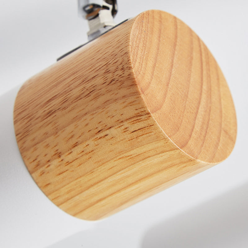 Plafonnier LED sur Rail de forme cylindrique, montage encastré en aluminium, Style Simple et moderne, pour salle à manger