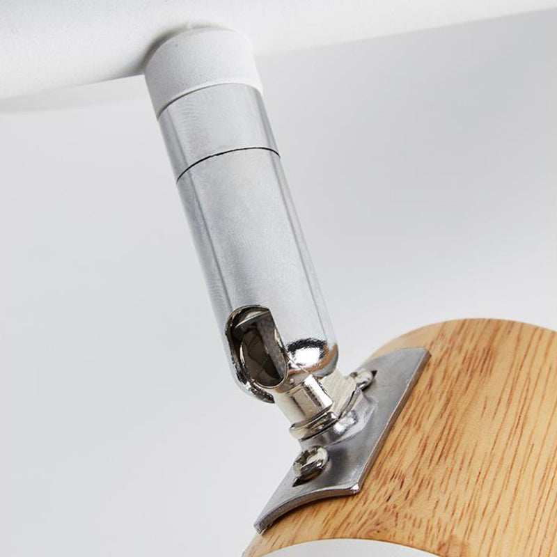 Plafonnier LED sur Rail de forme cylindrique, montage encastré en aluminium, Style Simple et moderne, pour salle à manger