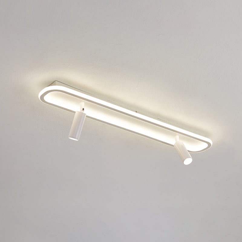Plafonnier LED sur Rail en forme de géométrie, montage encastré en fer, Style moderne et Simple, pour salle à manger