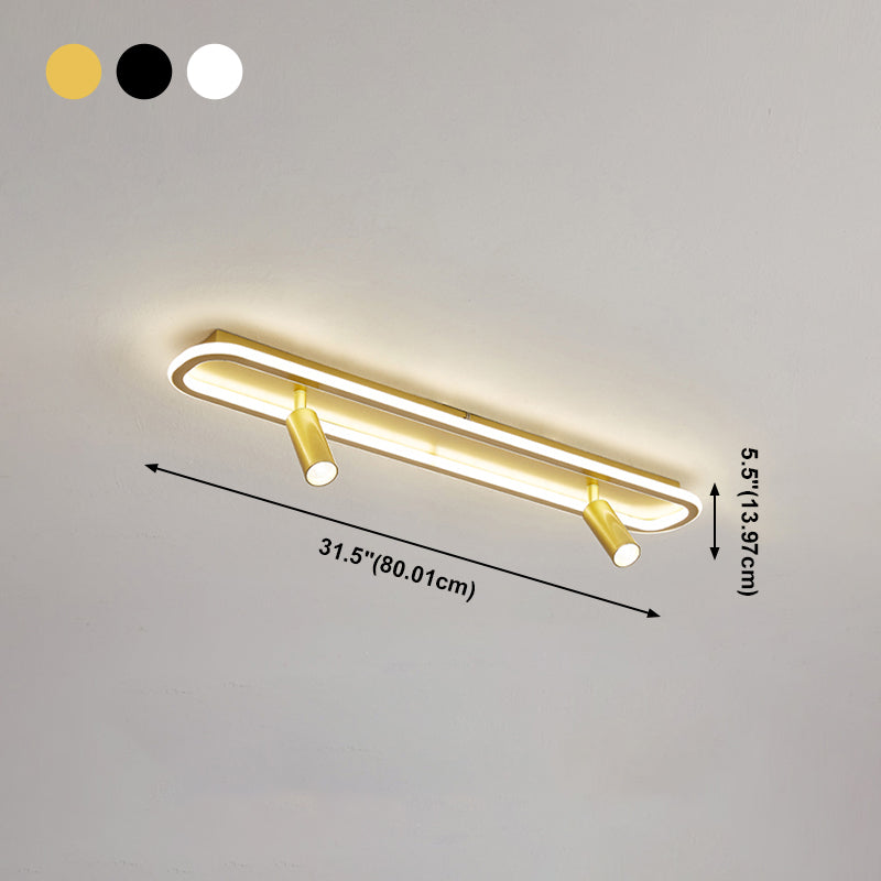 Plafonnier LED sur Rail en forme de géométrie, montage encastré en fer, Style moderne et Simple, pour salle à manger