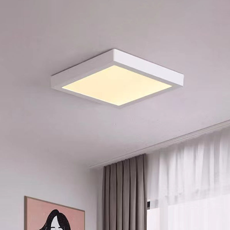 Geometry Shape LED Ceiling Lamp Modern Simple Style Aluminium 1 Light Flush Mount for Corridor