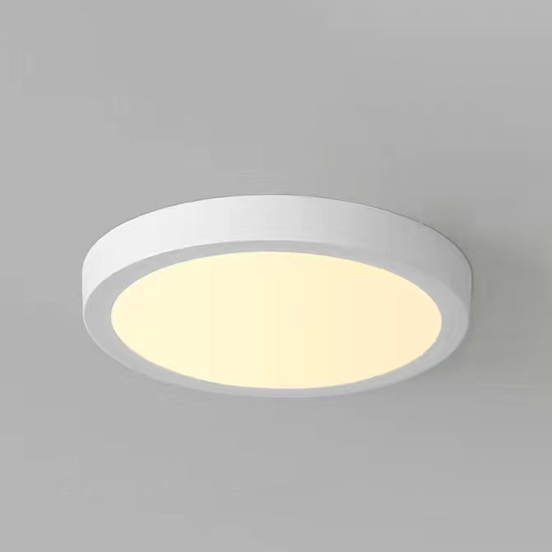 Geometry Shape LED Ceiling Lamp Modern Simple Style Aluminium 1 Light Flush Mount for Corridor
