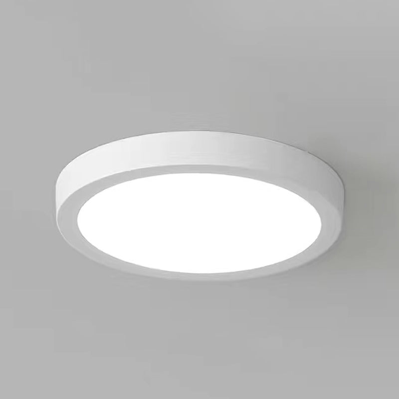 Geometry Shape LED Ceiling Lamp Modern Simple Style Aluminium 1 Light Flush Mount for Corridor