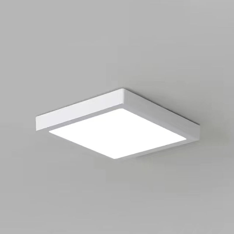 Geometry Shape LED Ceiling Lamp Modern Simple Style Aluminium 1 Light Flush Mount for Corridor