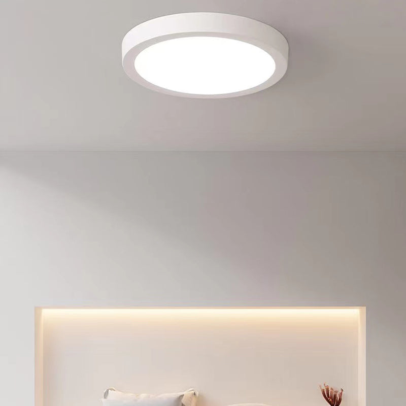 Geometry Shape LED Ceiling Lamp Modern Simple Style Aluminium 1 Light Flush Mount for Corridor